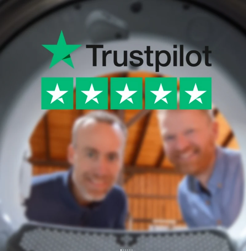 Trustpilot fem-stjernet review - WhiteOn.dk